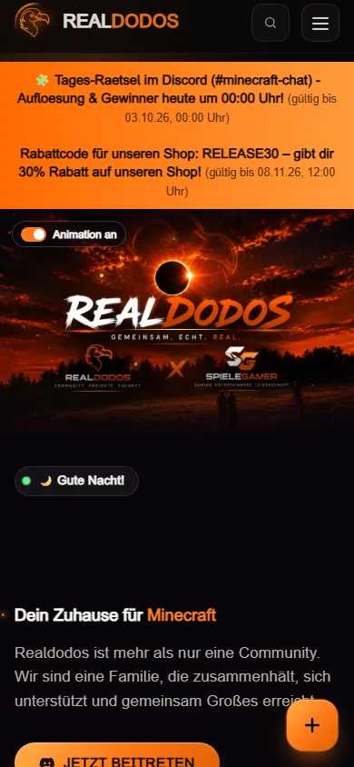 RealDodos App – Ansicht am Handy